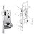 Fechadura Externa Tetra 1800 21 Aço Inox Polido Stam - Imagem 4