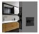 Fechadura Porta Correr Stam 1006s Banheiro Black Preta 45mm - Imagem 2