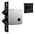 Fechadura Porta Correr Stam 1006s Banheiro Black Preta 45mm - Imagem 1