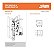 Fechadura Para Porta Externa Stam 803/33 Cromada Quadra 40mm - Imagem 3