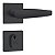 Fechadura Para Porta Externa Stam 803/33 Preta Preto 40mm - Imagem 1