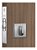 Fechadura Rolete Banheiro Wc Pivotante Stam 1025 Escovada 45 - Imagem 3