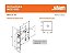 Fechadura Rolete Banheiro Wc Pivotante Stam 1025 Escovada 45 - Imagem 4