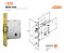 Fechadura Rolete 1025 Banheiro Roseta Quadrada Gold Wc Stam - Imagem 4