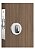 Fechadura Rolete Banheiro Pivotante Stam 1025 Cromada 45mm - Imagem 2