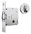 Fechadura Rolete Banheiro Pivotante Stam 1025 Cromada 45mm - Imagem 1