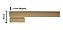 Puxador Para Porta Moma Dourado Zen Duplo 50 Cm (500 Mm) - Imagem 4