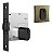 Fechadura Rolete Pivotante Stam Antique Ouro Velho 1005 45 M - Imagem 1