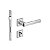 Fechadura Porta Externa Hato 2 Imab Inox Polido Cromada 55mm - Imagem 1