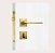 Fechadura Porta Banheiro Wc Dourada Gold Stam Classic 55mm - Imagem 2