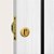 Fechadura Porta Correr Stam 1006 Gold Dourada Externa Redond - Imagem 2