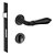 Fechadura Porta Externa Lily Imab Preta Preto 55mm Clássica - Imagem 1