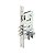 Fechadura Rolete Pivotante 4910 Escovada 3 Pinos Imab 55mm - Imagem 2