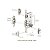 Fechadura Rolete Pivotante 4910 Escovada 3 Pinos Imab 55mm - Imagem 3