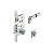 Fechadura Rolete Pivotante 4910 Escovada 3 Pinos Imab 55mm - Imagem 1