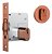 Fechadura Rolete Porta Pivotante Stam 1005 Rosê Redonda 45mm - Imagem 1