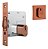Fechadura Rolete Porta Pivotante Stam 1005 Rosê 45mm Quadrad - Imagem 1
