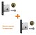 Fechadura Auxiliar Trava Tetra Stam 1004 Antique Dupla Par - Imagem 2