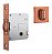 Fechadura Rolete Porta Banheiro Wc Pivotante Stam 1025 Rose - Imagem 1