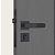 Fechadura Porta Externa Stam 803/21 Preto Preta 40mm Quadrad - Imagem 2