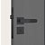 Fechadura Porta Interna Quarto Stam 813/21 Preto Preta 40mm - Imagem 2