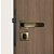Fechadura Porta Externa Stam 803/21 Antique Ouro Velho 40mm - Imagem 2
