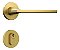 Fechadura Porta Externa Dourada Gold Stam Redonda 55mm Class - Imagem 1