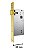 Fechadura Porta Interna Dourada Gold Stam Redonda 55mm Class - Imagem 2