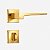 Fechadura Banheiro Wc Dourada Gold Classic 3200 Stam 55 Mm - Imagem 2