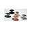 Kit 3 Puxador Beetle Com Base Granada Zen Niquel Velho - Imagem 3