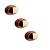 Kit 3 Puxador Beetle Com Base Granada Zen Rose - Imagem 2