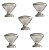 Kit 5 Puxador Cup Zen Niquel Escovado Com Verniz Zp5238.916 - Imagem 1