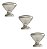 Kit 3 Puxador Cup Zen Niquel Escovado Com Verniz Zp5238.916 - Imagem 1