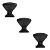 Kit 3 Puxador Cup Zen Preto Zp5238.24 - Imagem 1