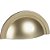 Kit 5 Puxador Shell Zen 64mm Dourado (dourado Fosco) - Imagem 3