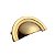 Kit 3 Puxador Shell Zen 64mm Gold (dourado Brilhante) - Imagem 3