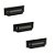 Kit 3 Puxador Plymouth Zen Preto Fosco Concha Zp5420.24 - Imagem 1