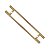 Puxador Para Porta Living Dourado Zen Duplo 50 Cm (500 Mm) - Imagem 1