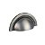 Puxador Shell Zen Niquel Velho Envelhecido 64 Mm Zp4318.889 - Imagem 1
