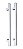 Puxador Porta Living Cromado Inox Pol Zen Duplo 50 Cm 500 Mm - Imagem 1