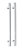Puxador Porta Living Cromado Inox Pol Zen Duplo 800 Mm 80 Cm - Imagem 1