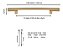 Puxador Porta Living Dourado Zen Duplo 1,5 Metro 1500mm Fosc - Imagem 4