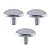 Kit 3 Puxador Beetle Zen Cromado Zp5403.1 Ponto Brilho - Imagem 1