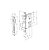 Fechadura Rolete Pivotante Imab 4700 Antique Multiponto 55mm - Imagem 2