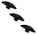 Kit 3 Puxador Orion Zen 33x20mm Preto Zp1883.24 Pequeno - Imagem 1
