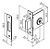 Fechadura Auxiliar Tecnoponto 40mm - Latão/inox - Imagem 5
