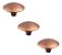 Kit 3 Puxador Orion Zen 33x20mm Vecchio Cobre Pequeno - Imagem 1