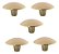 Kit 5 Puxador Orion Zen 33x20mm Gold ( Brilhante)  Pequeno - Imagem 1