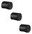 Kit 3 Puxador Radio Mini Zen Preto Zp4308.24 Ponto 16x18mm - Imagem 1