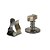 Kit 5 Prendedor Fixador Batedor Porta Antique Piso Ouro Velh - Imagem 2